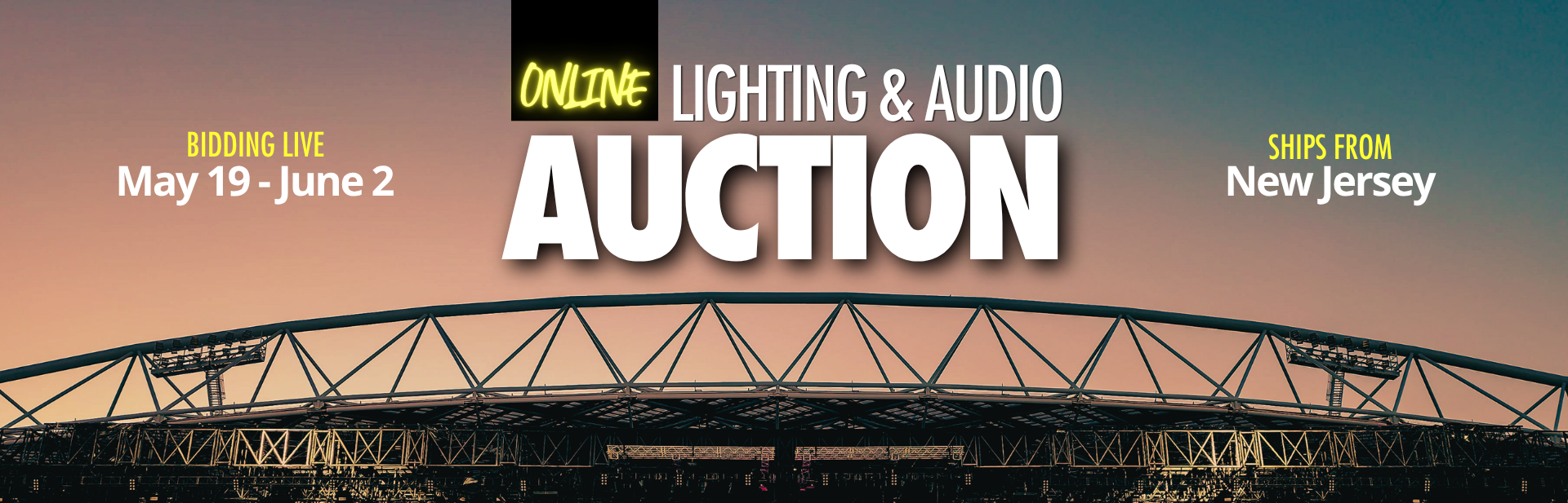 2026 NJ Lighting & Audio Online Auction