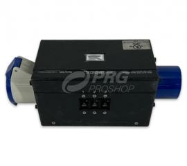 Indu 415v CEE 32A- RED5 - 20a x6 Edison Pass-Thru PD BOX