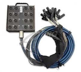 16PR XLR3M Tails to XLR3F Box 20'